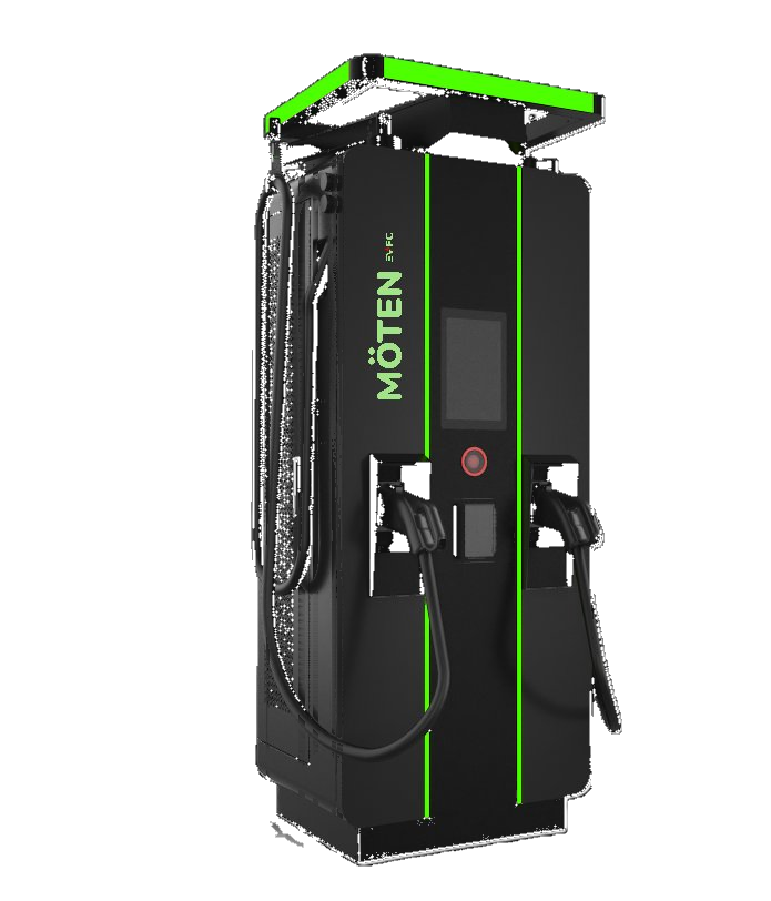 MÖTEN FALCÃO DC fast charger — standalone column, 40 to 360 kW